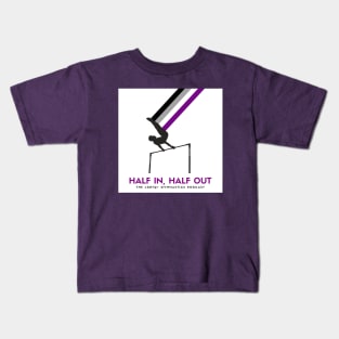 HIHO Square Logo (Asexual Flag) Kids T-Shirt